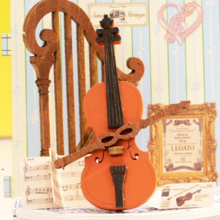 Rolife DS047 Melody Instrument Shop 3D Wooden Puzzle - Thumbnail