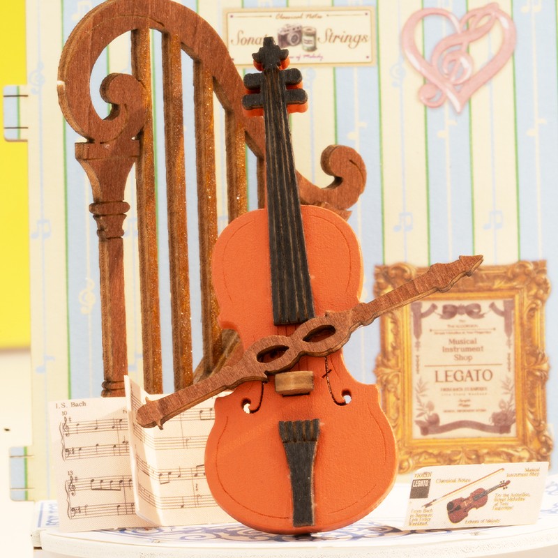 Rolife DS047 Melody Instrument Shop 3D Wooden Puzzle