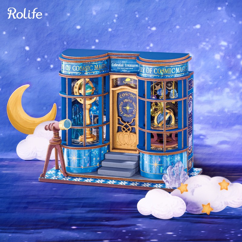 Rolife DS048 Magic Astronomy Shop 3D Wooden Puzzle