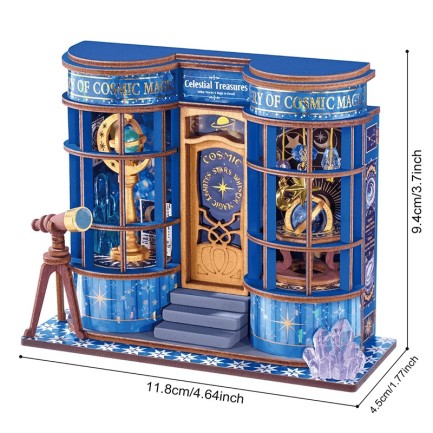 Rolife DS048 Magic Astronomy Shop 3D Wooden Puzzle - Thumbnail