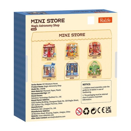 Rolife DS048 Magic Astronomy Shop 3D Wooden Puzzle - Thumbnail