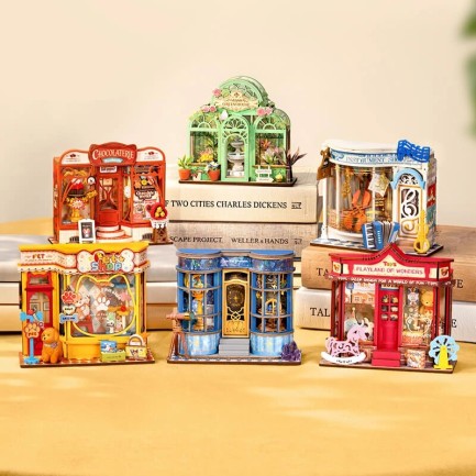 Rolife DS049 Green Fountain Garden 3D Wooden Puzzle - Thumbnail