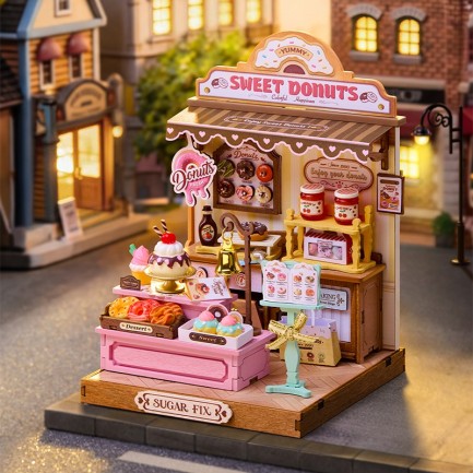 Rolife DS051 Sweetie's Donut Shop 3D Wooden Puzzle - Thumbnail