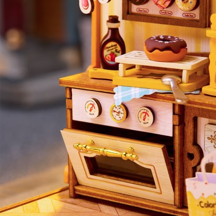 Rolife DS051 Sweetie's Donut Shop 3D Wooden Puzzle - Thumbnail