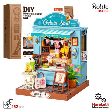 Rolife - Rolife DS052 Gelato Stall 3D Wooden Puzzle