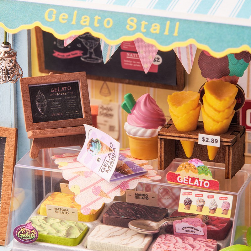 Rolife DS052 Gelato Stall 3D Wooden Puzzle