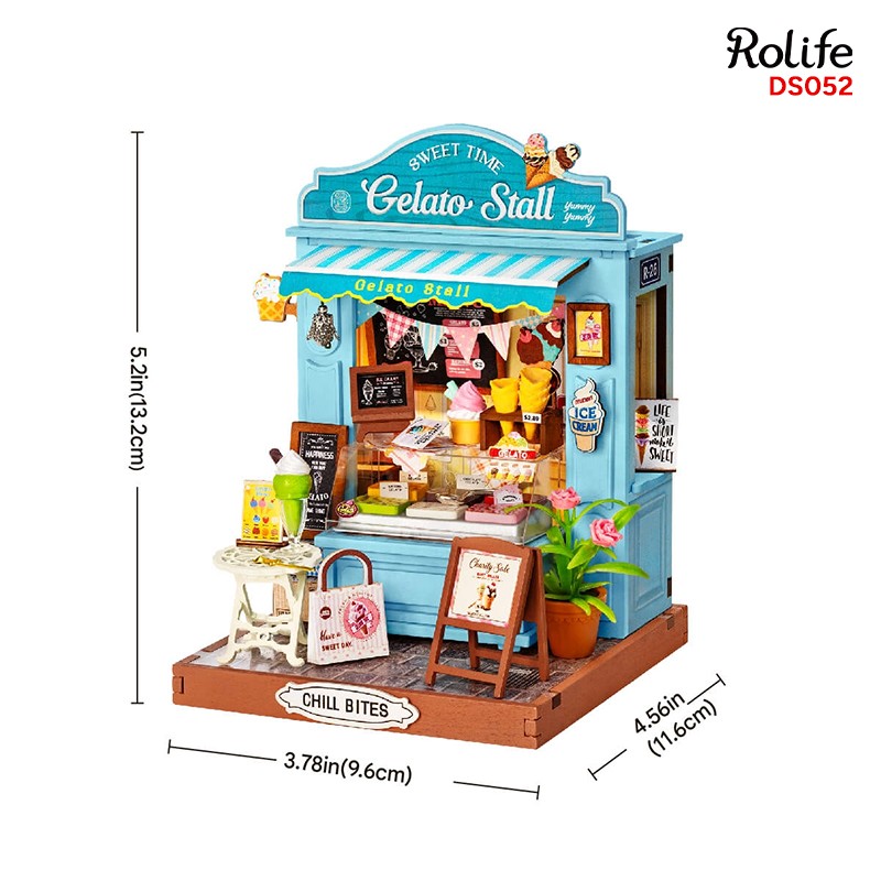 Rolife DS052 Gelato Stall 3D Wooden Puzzle