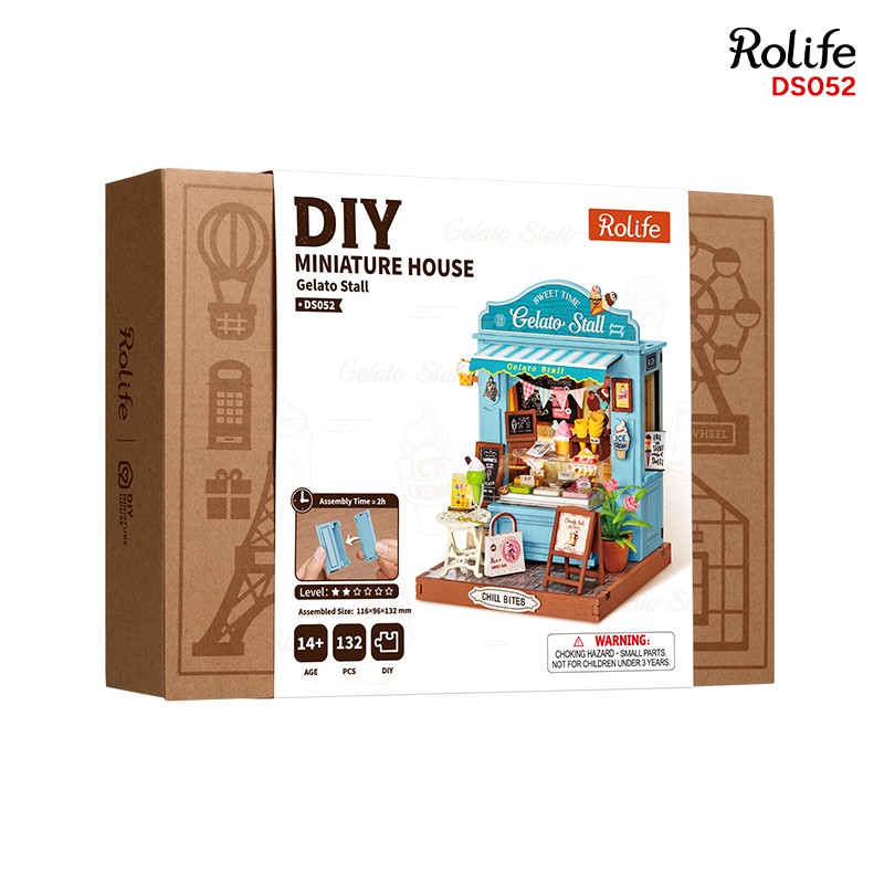 Rolife DS052 Gelato Stall 3D Wooden Puzzle