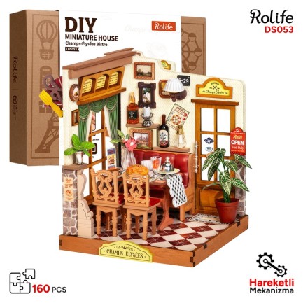 Rolife - Rolife DS053 Champs-Élysées Bistro 3D Wooden Puzzle