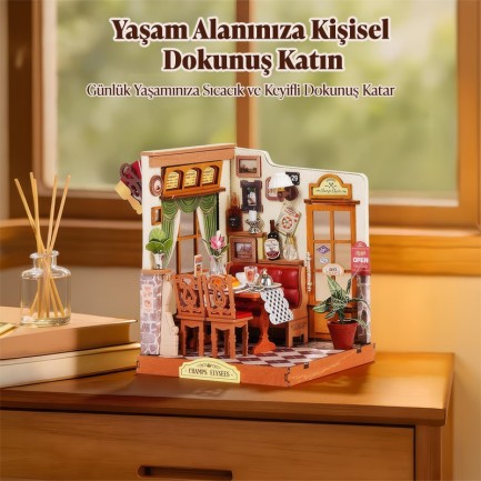 Rolife DS053 Champs-Élysées Bistro 3D Wooden Puzzle - Thumbnail