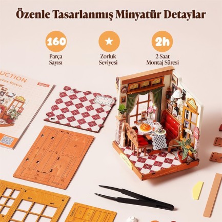 Rolife DS053 Champs-Élysées Bistro 3D Wooden Puzzle - Thumbnail
