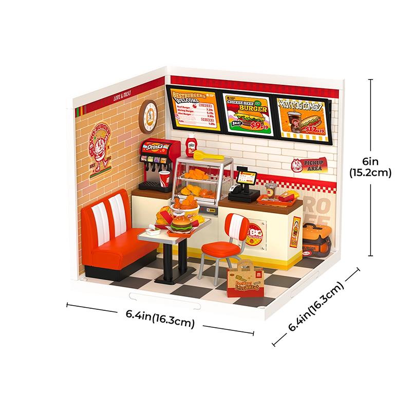 Rolife DW010 Yum Yum Burgers DIY Miniature House