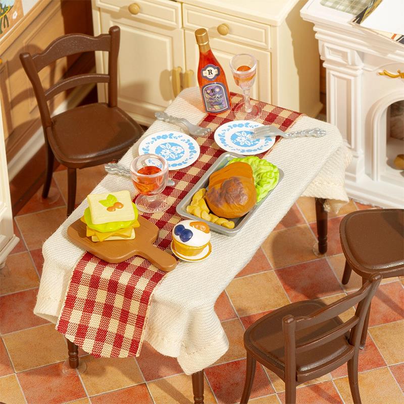 Rolife DW015B Warm Dining Room DIY Miniature House