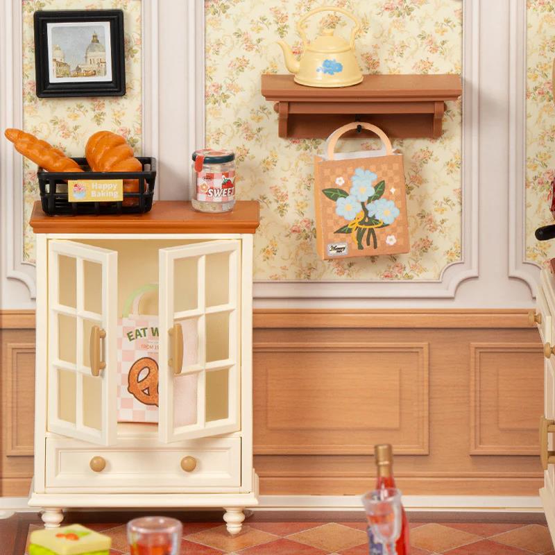 Rolife DW015B Warm Dining Room DIY Miniature House