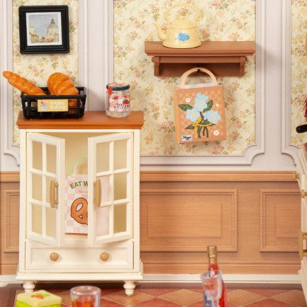 Rolife DW015B Yemek Odası (Warm Dining Room) DIY Minyatür Maket Model Seti Mini Dollhouse 3D Model Kit Detaylı Dekoratif Hobi Seti 3D Puzzle Tiny House - Thumbnail