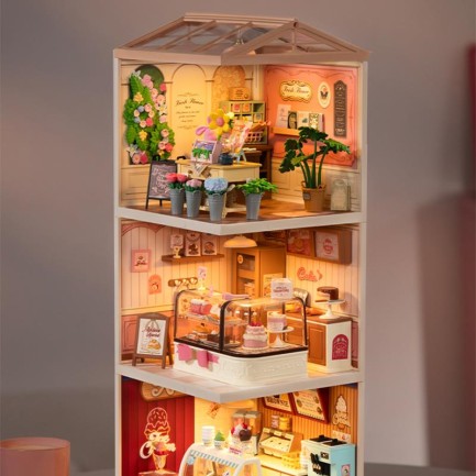 Rolife DW017B Fresh Flower Shop DIY Miniature House - Thumbnail