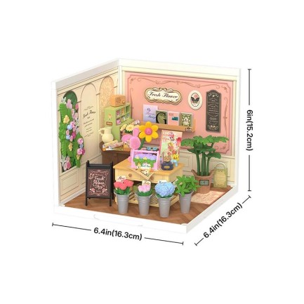 Rolife DW017B Fresh Flower Shop DIY Miniature House - Thumbnail