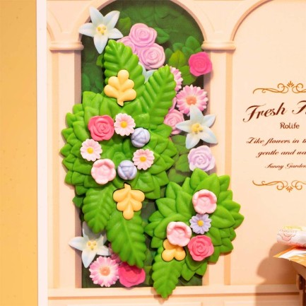 Rolife DW017B Taze Çiçek Dükkanı (Fresh Flower Shop) DIY Minyatür Maket Model Seti Mini Dollhouse 3D Model Kit Detaylı Dekoratif Hobi Seti 3D Puzzle Tiny House - Thumbnail