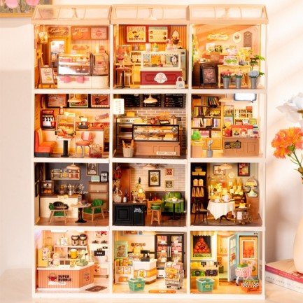 Rolife DW017B Taze Çiçek Dükkanı (Fresh Flower Shop) DIY Minyatür Maket Model Seti Mini Dollhouse 3D Model Kit Detaylı Dekoratif Hobi Seti 3D Puzzle Tiny House - Thumbnail