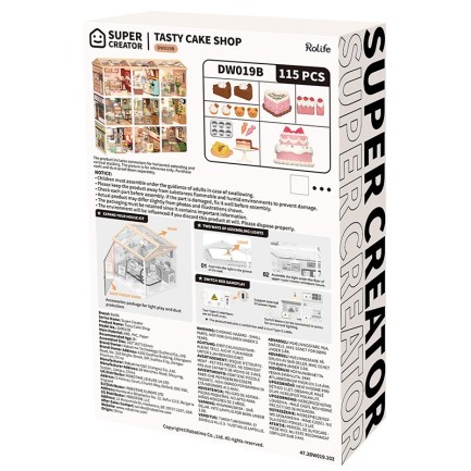 Rolife DW017B Taze Çiçek Dükkanı (Fresh Flower Shop) DIY Minyatür Maket Model Seti Mini Dollhouse 3D Model Kit Detaylı Dekoratif Hobi Seti 3D Puzzle Tiny House - Thumbnail