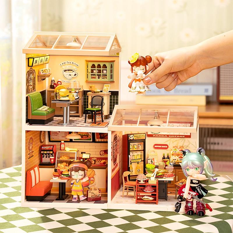Rolife DW021 Hong Kong Bites Cafe DIY Miniature House