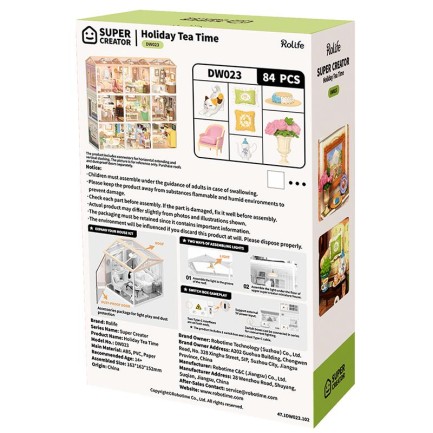 Rolife DW023 Holiday Tea Time DIY Miniature House - Thumbnail