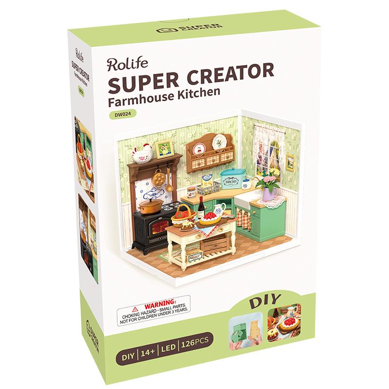 Rolife DW024 Farmhouse Kitchen DIY Miniature House
