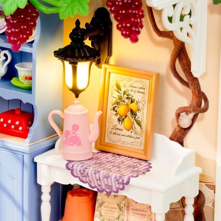 Rolife DW025 Yaz Ortası Rüya Bahçesi Midsummer Dream Yard DIY Minyatür Maket ModelSet Mini Dollhouse 3D Model Kit Detaylı Dekoratif Hobi Seti 3D Puzzle Tiny House - Thumbnail