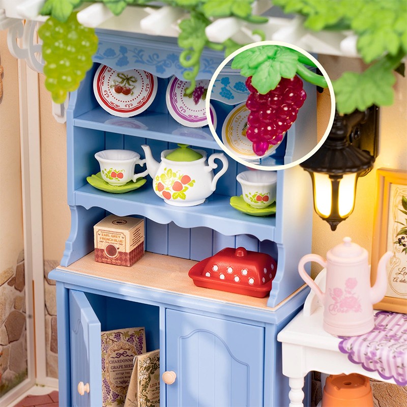 Rolife DW025 Yaz Ortası Rüya Bahçesi Midsummer Dream Yard DIY Minyatür Maket ModelSet Mini Dollhouse 3D Model Kit Detaylı Dekoratif Hobi Seti 3D Puzzle Tiny House