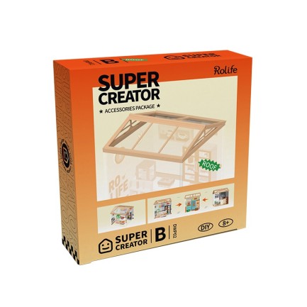 Rolife DWP02 Roof B 3D Wooden Puzzle - Thumbnail