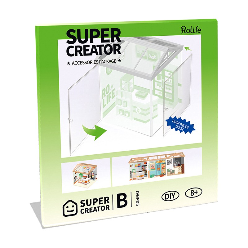 Rolife DWP05 Dust-proof Door B 3D Wooden Puzzle