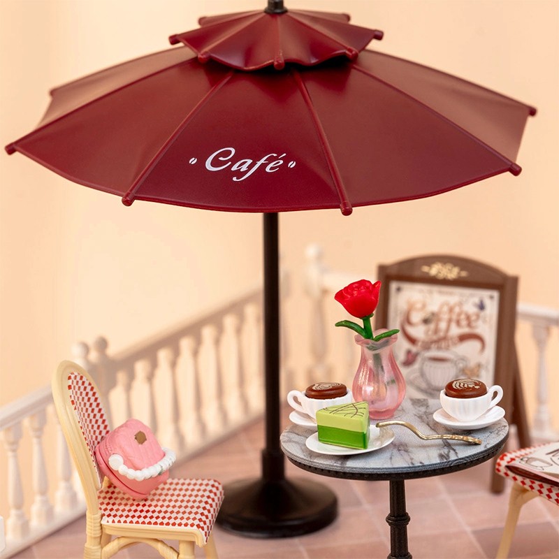 Rolife DWP09 Şık Kafe Terası (Chic Cafe Terrace) DIY Minyatür Maket Model Seti Mini Dollhouse 3D Model Kit Detaylı Dekoratif Hobi Seti 3D Puzzle Tiny House