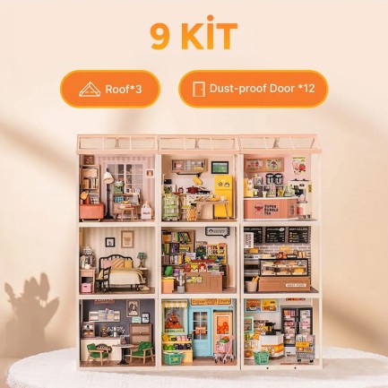 Rolife DWP10 Roof D 3D Wooden Puzzle - Thumbnail