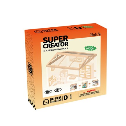 Rolife DWP10 Roof D 3D Wooden Puzzle - Thumbnail