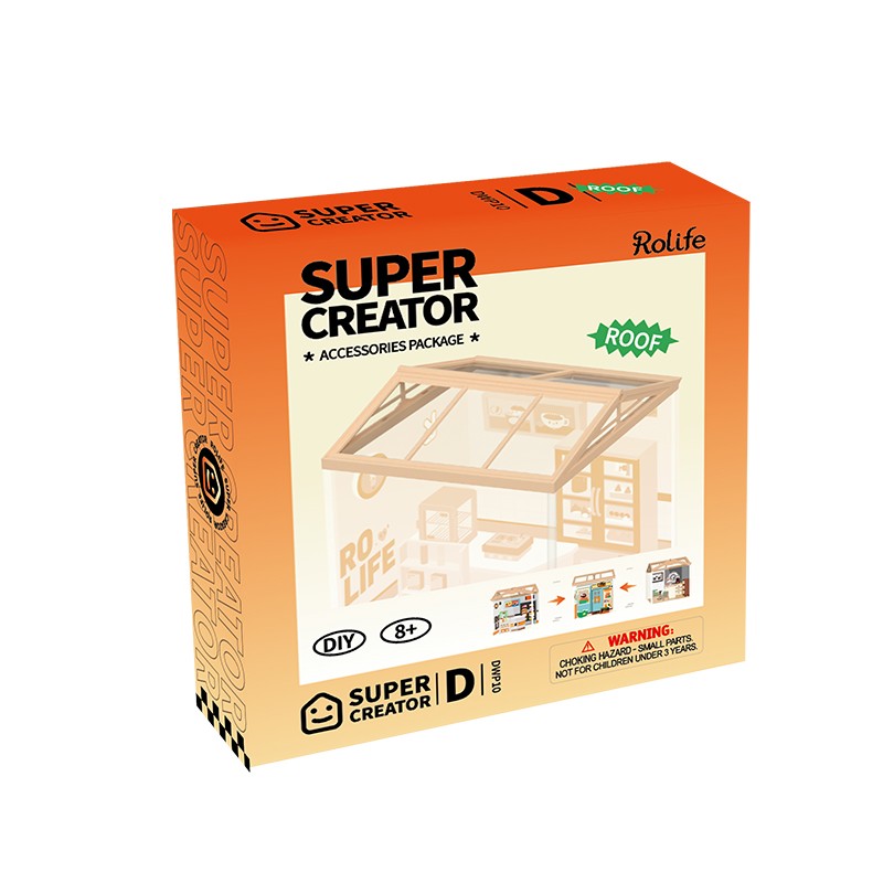 Rolife DWP10 Roof D 3D Wooden Puzzle