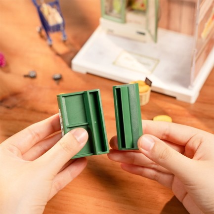Rolife DWS01B Meyve Dükkanı (Nature Energy Fruits) DIY Minyatür Maket Model Seti Mini Dollhouse 3D Model Kit Detaylı Dekoratif Hobi Seti 3D Puzzle Tiny House - Thumbnail