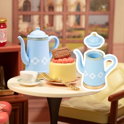Rolife DWS02B Çay Salonu (Honey Tea Lounge) DIY Minyatür Maket Model Seti Mini Dollhouse 3D Model Kit Detaylı Dekoratif Hobi Seti 3D Puzzle Tiny House - Thumbnail