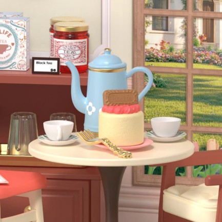 Rolife DWS02B Çay Salonu (Honey Tea Lounge) DIY Minyatür Maket Model Seti Mini Dollhouse 3D Model Kit Detaylı Dekoratif Hobi Seti 3D Puzzle Tiny House - Thumbnail