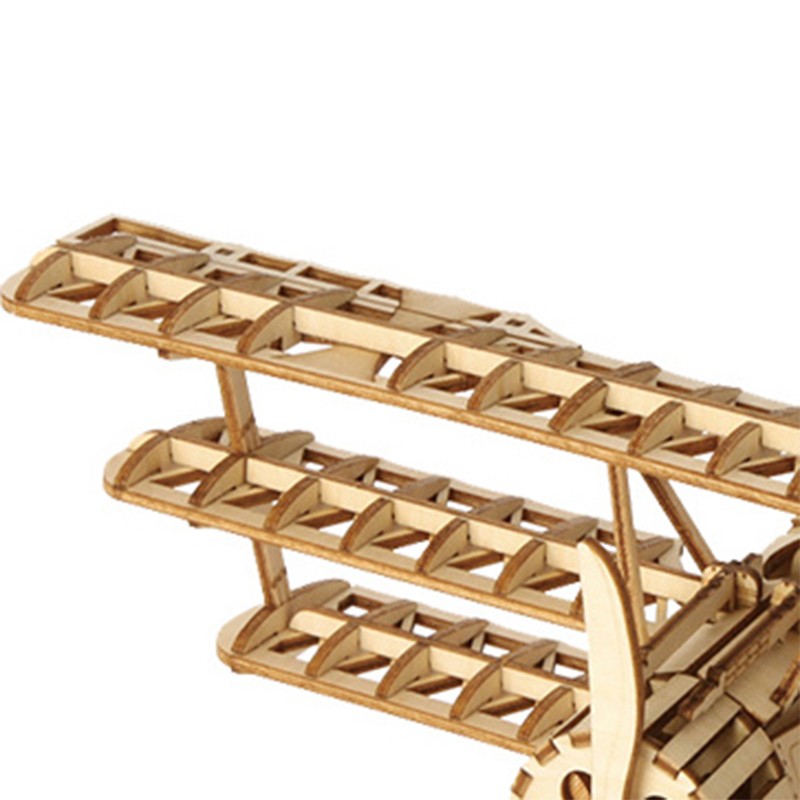 Rolife TG301 Uçak (Airplane) DIY Minyatür Maket Model Seti Ahşap 3D Wooden Puzzle 3D Model Kit Detaylı Dekoratif Hobi Seti Ahşap Maket