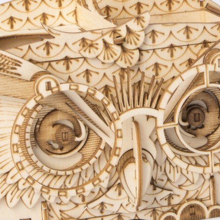 Rolife TG405 Baykuş Saklama Kutusu (Owl Shortage Box) DIY Minyatür Maket Model Seti 3D Wooden Puzzle 3D Model Kit Detaylı Dekoratif Hobi Seti Ahşap Maket - Thumbnail