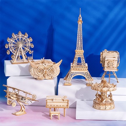Rolife TG405 Baykuş Saklama Kutusu (Owl Shortage Box) DIY Minyatür Maket Model Seti 3D Wooden Puzzle 3D Model Kit Detaylı Dekoratif Hobi Seti Ahşap Maket - Thumbnail