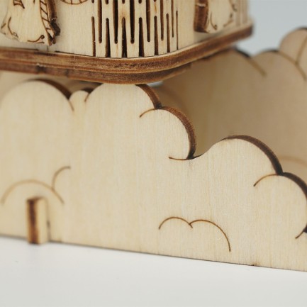 Rolife TG406 Sıcak Hava Balonu (Hot Air Ballon) DIY Minyatür Maket Model Seti Ahşap 3D Wooden Puzzle 3D Model Kit Detaylı Dekoratif Hobi Seti Ahşap Maket - Thumbnail