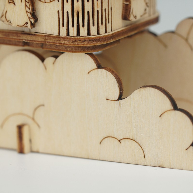 Rolife TG406 Sıcak Hava Balonu (Hot Air Ballon) DIY Minyatür Maket Model Seti Ahşap 3D Wooden Puzzle 3D Model Kit Detaylı Dekoratif Hobi Seti Ahşap Maket