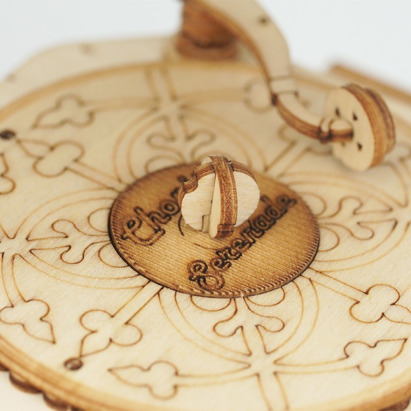 Rolife TG408 Gramofon Müzik Aleti (Gramophone) DIY Minyatür Maket Model Seti Ahşap 3D Wooden Puzzle 3D Model Kit Detaylı Dekoratif Hobi Seti Ahşap Maket