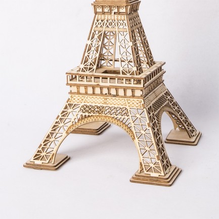 Rolife TG501 Eyfel Kulesi (Eiffel Tower) DIY Minyatür Maket Model Seti Ahşap 3D Wooden Puzzle 3D Model Kit Detaylı Dekoratif Hobi Seti Ahşap Maket - Thumbnail