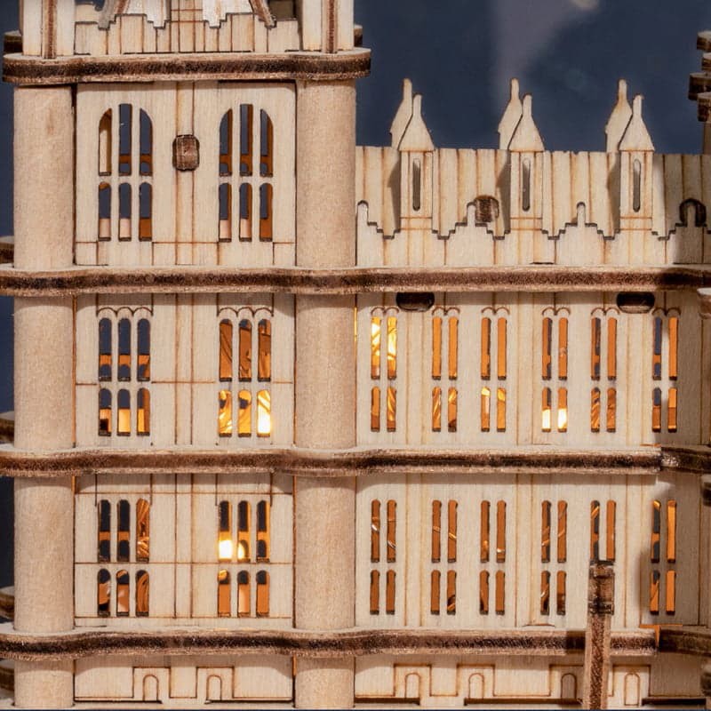 Rolife TG507 Saat Kulesi (Big Ben) DIY Minyatür Maket Model Seti Ahşap 3D Wooden Puzzle 3D Model Kit Detaylı Dekoratif Hobi Seti Ahşap Maket