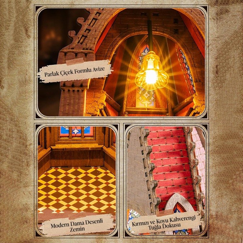 Rolife TGA03 Geometric Cathedral 3D Wooden Puzzle