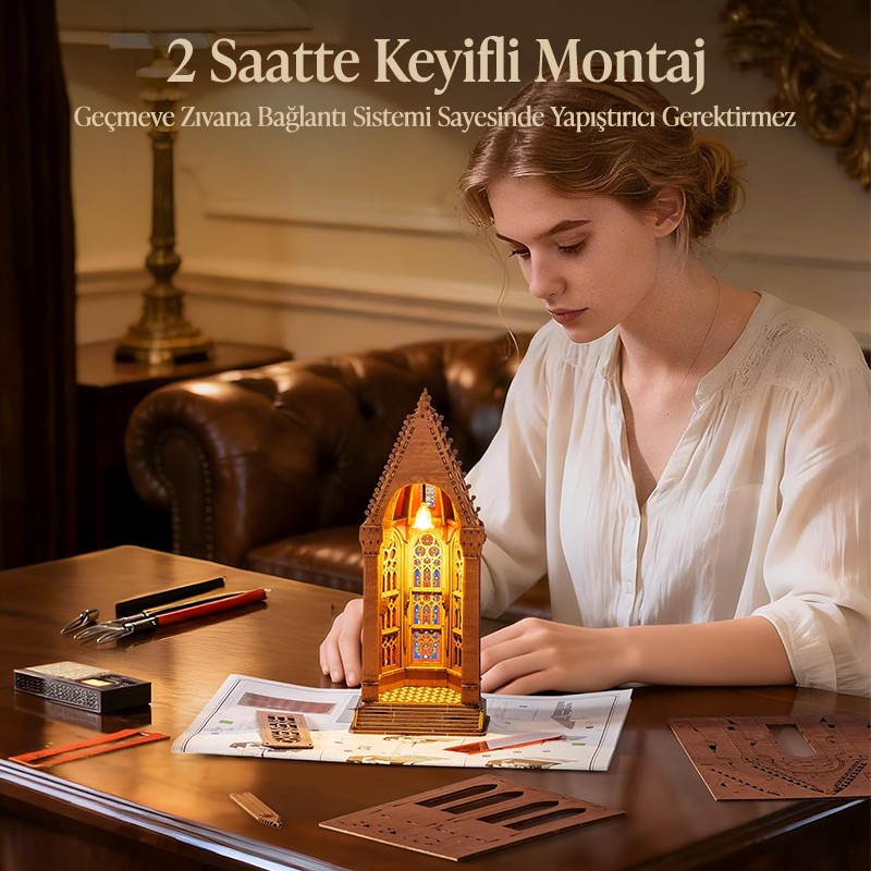 Rolife TGA03 Geometric Cathedral 3D Wooden Puzzle