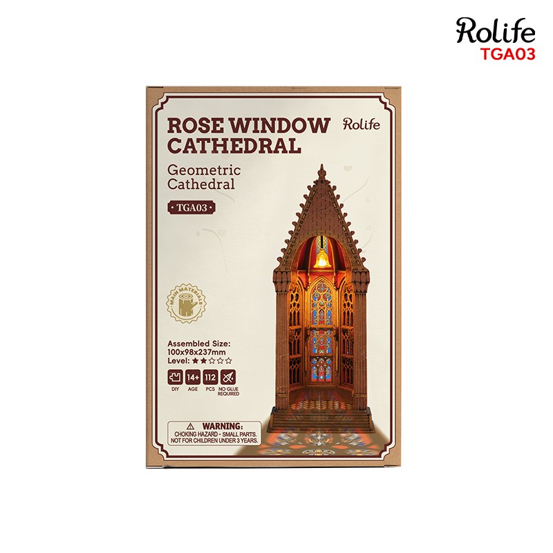 Rolife TGA03 Geometric Cathedral 3D Wooden Puzzle