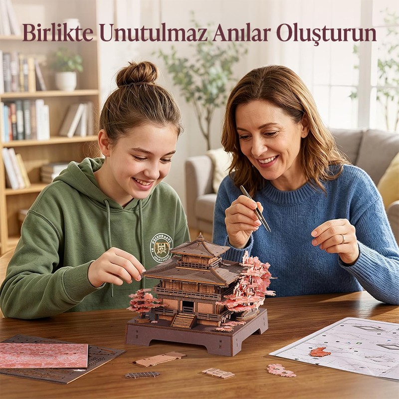 Rolife TGA07 Sakura Pavilion 3D Wooden Puzzle